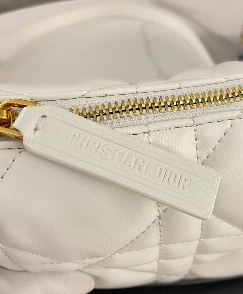 Christian Dior Vibe HOBO Leather Bag Cream